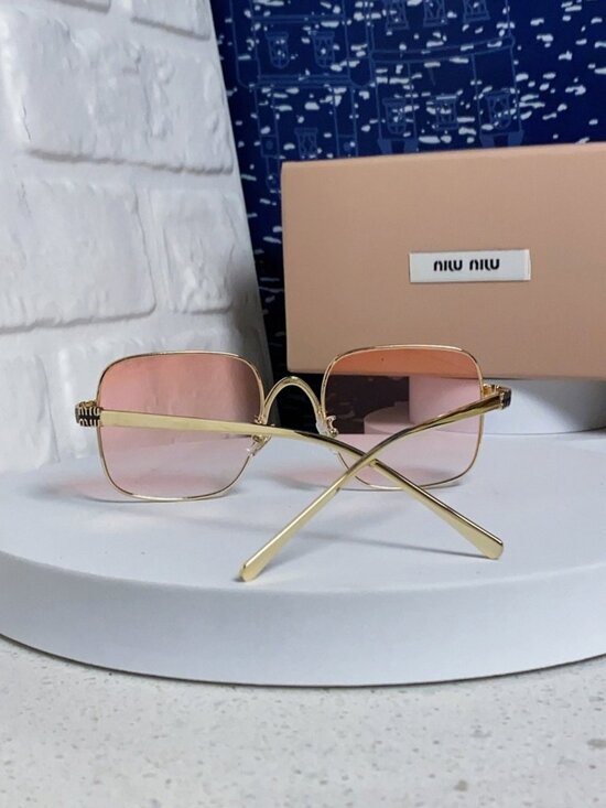 Miu Miu Oversized Square Metal-Frame Sunglasses main image 7